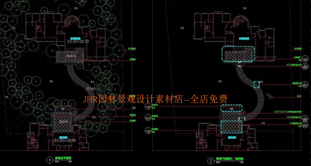 T651新亚洲居住小区廊架水景墙龙湖地产示范区景观设计CAD...-12