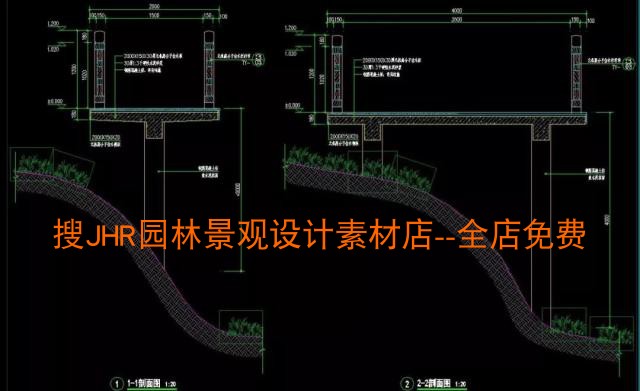 T175美丽乡村特色水景岭南园林滨河景观工程全套施工图-9