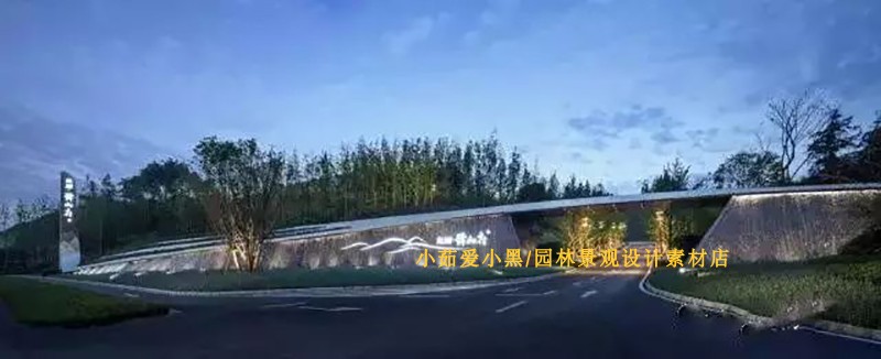 T1311龙湖舜山府小区景观设计方案施工图CAD草图大师SU模型-12