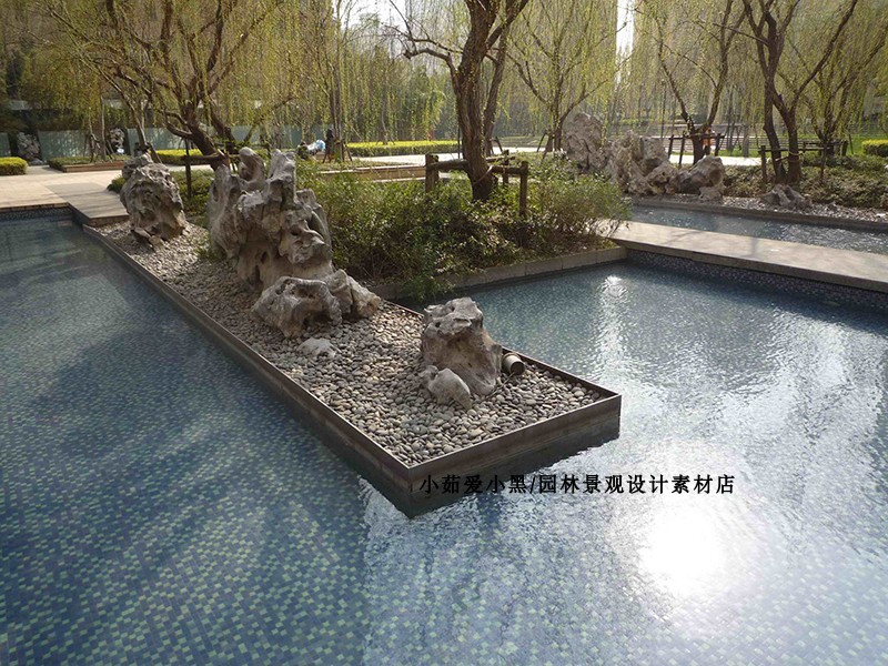T1313仁恒河滨花园小区居住景观方案设计施工图CAD图纸素材...-12