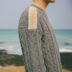 iF Fashion mùa đông phiên bản mới của Hàn Quốc pha trộn xoắn dệt màu tương phản retro khâu đôi áo len thủy triều áo len nam áo khoác len nam Cardigan