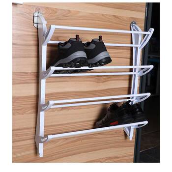 Hanging wall storage shoe rack with no nails economical free shipping