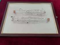 Jinbailing German-style G-tuned transparent tube body silver key gold key musical instrument universal for student examination and professional performance