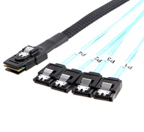 Spot minisas line 8087 1 turn to to 4 four sata data line forward line 36 to 4 sata line