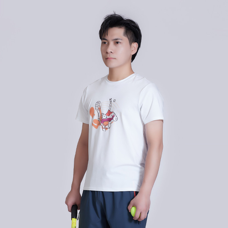 Seeking passersby sports breathable blouses short sleeve tennis training T-shirt Sweat Speed Dry Fashion Foundation 100 hitch