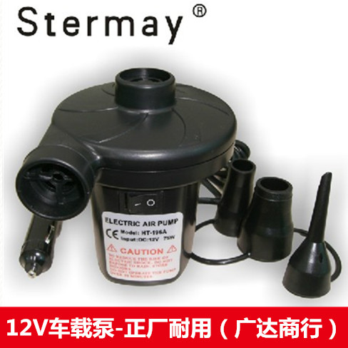 Outdoor 12V Vehicle-Mounted Electric Inflatable Pump Inflatable Boat Inflatable Boat Punch Bed Pool Air Cushion Bed Aerated Barrel