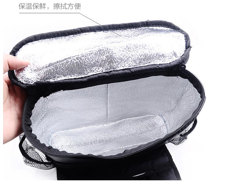 Đen cách nhiệt ghế trở lại túi băng xe lạnh nhôm lá lưu trữ xe đa chức năng lưu trữ túi lưu trữ điện thoại di động bao đựng điện thoại