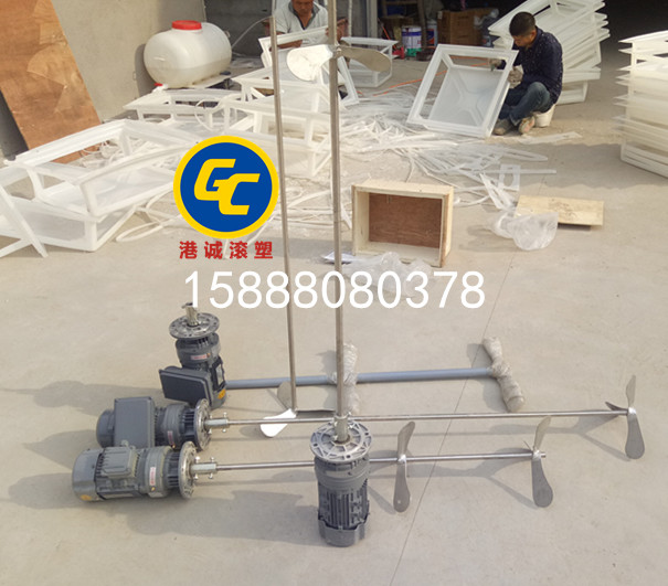 摆线针轮减速机单相电机0.75KW 220V750W加药箱 专用搅拌桶