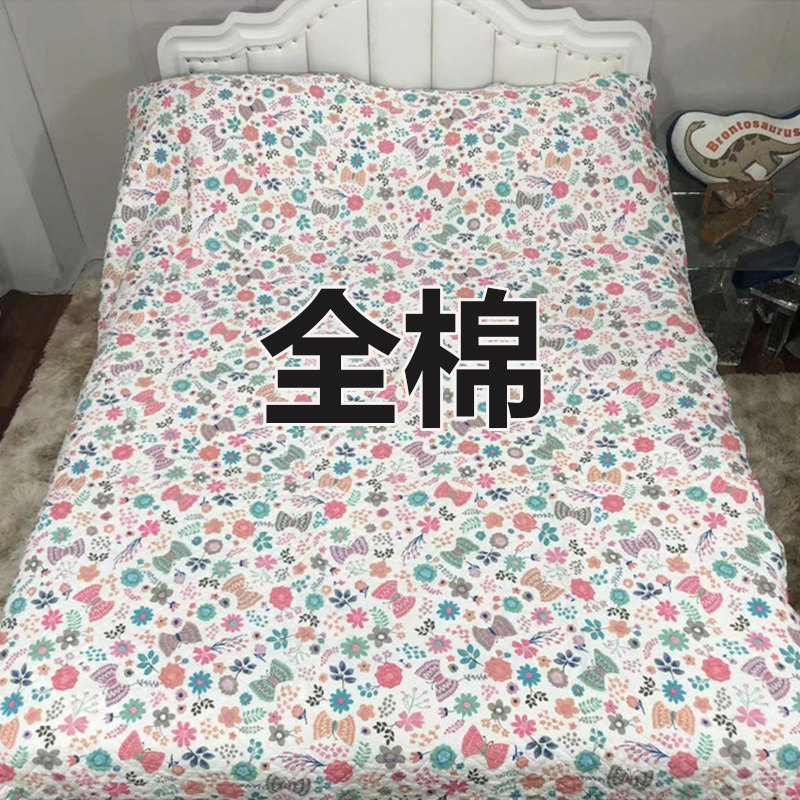 Foreign trade bed cover mattress treatment cotton big bed cover quilted quilted sheets autumn and winter warm and thickened floor mats