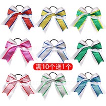 La La exercise hair accessories Games headdress Cheerleading hair accessories Aerobics bow hair accessories Competition performance