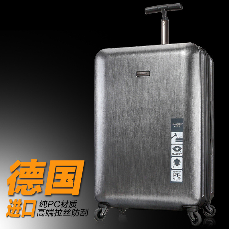 Single Pull Rod Suitcase with Universal Wheels, Checked Luggage Suitcase for Women, Fashionable Carry-On Luggage Bag for Men, Large Capacity Suitcase, Pure Pc Single Pull Rod Suitcase with Universal Wheels, Checked Luggage Suitcase for Women, Fashionable Carry-On Luggage Bag for Men, Large Capacity Suitcase, Pure Pc