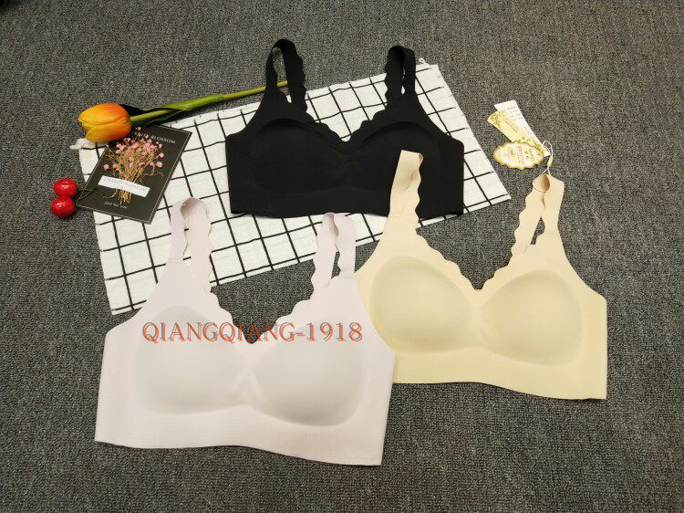 Gu Fei 66827V-neck seamless sports underwear women's small chest bra gathered no steel ring thin shoulder strap tube top vest