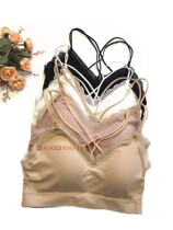 Summer beautiful back underwear threaded cotton double cross thin section breathable student tube top vest bottoming with wrap chest 1611