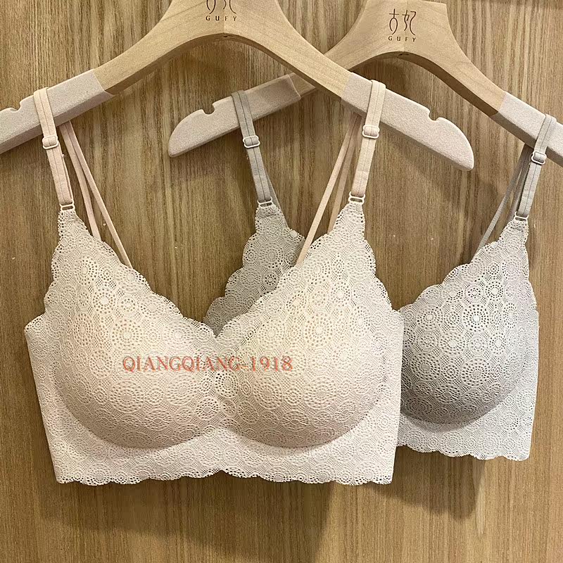 Lace sexy tube top thin cup one-in-one bra Gufei 518 beautiful back seamless thin strap no steel ring underwear bra