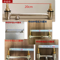 Peau de bain à pied acrylique centrale pour eau chaude et chaude et roue à eau chaude reliée au bassin du pied Lavage du pied du robinet du bassin du pied