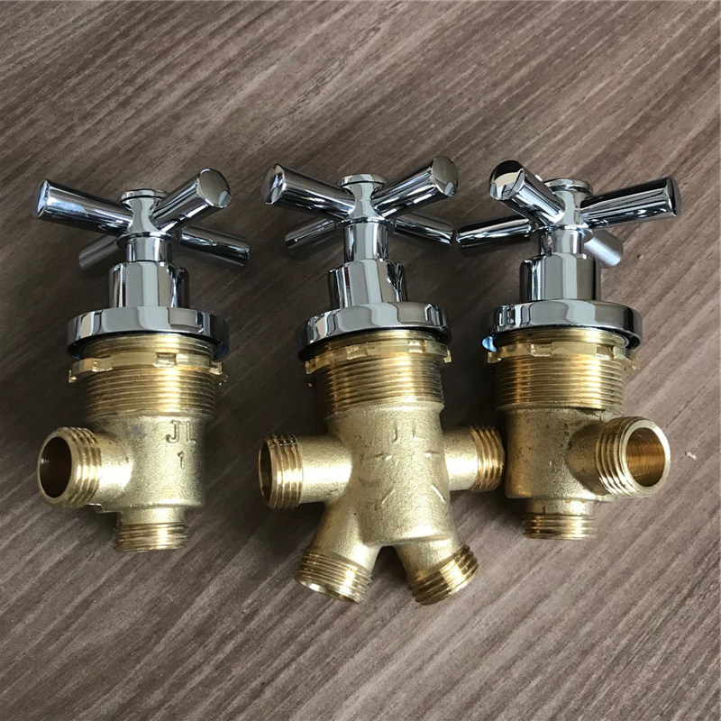 Massage Bathtub Tap Shower conversion water distributor Bathtub Cylinder Side Tap Accessories Two type hot and cold water mixing switch