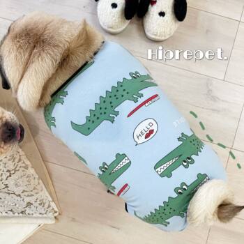 Cotton elastic four-legged fat dog pug pet clothing