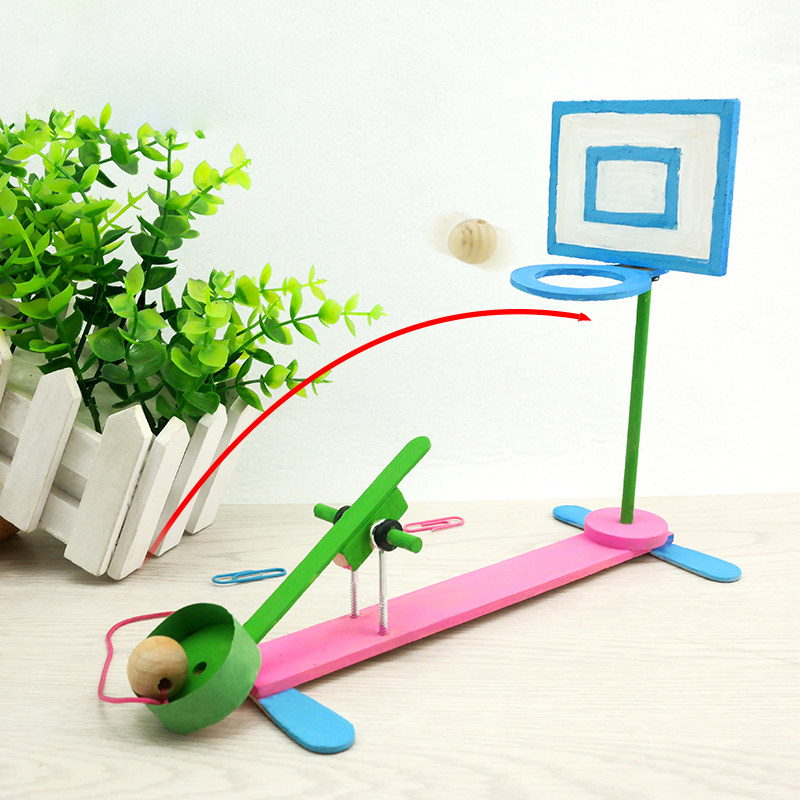 diy bowler lever principle male and female children tech hand small making material Puzzle Toy Homework Creativity