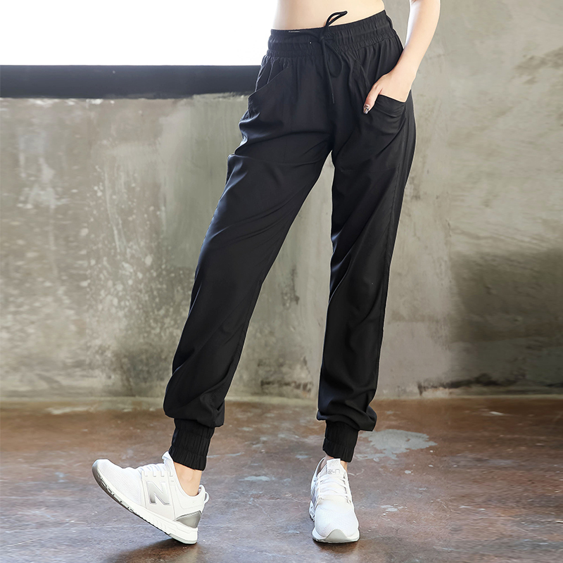 Plus-Size Women's Athletic Pants, High-Waisted Fitness Pants for Chubby Women, Loose Fit, Slimming, Running Jogger Pants with Cuffs, Quick-Drying