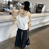 Осенняя толстовка, детский приятный телу лонгслив с капюшоном для отдыха, в западном стиле, подходит для подростков, оверсайз