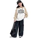 Осенняя толстовка, детский приятный телу лонгслив с капюшоном для отдыха, в западном стиле, подходит для подростков, оверсайз