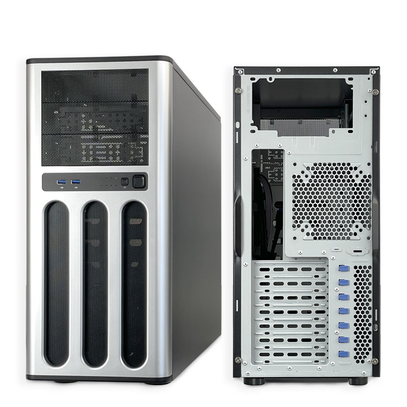 华硕T30塔式服务器机箱,GPU AI工作站,8盘位3光驱双路主板详解-机箱-淘宝好物网