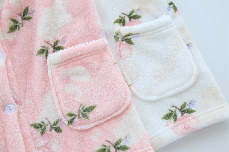 Mùa thu và mùa đông phụ nữ mới flannel đồ ngủ phụ nữ đồ ngủ nhà quần áo phụ nữ dịch vụ nhà mùa thu và mùa đông đồ ngủ gợi cảm do ngu