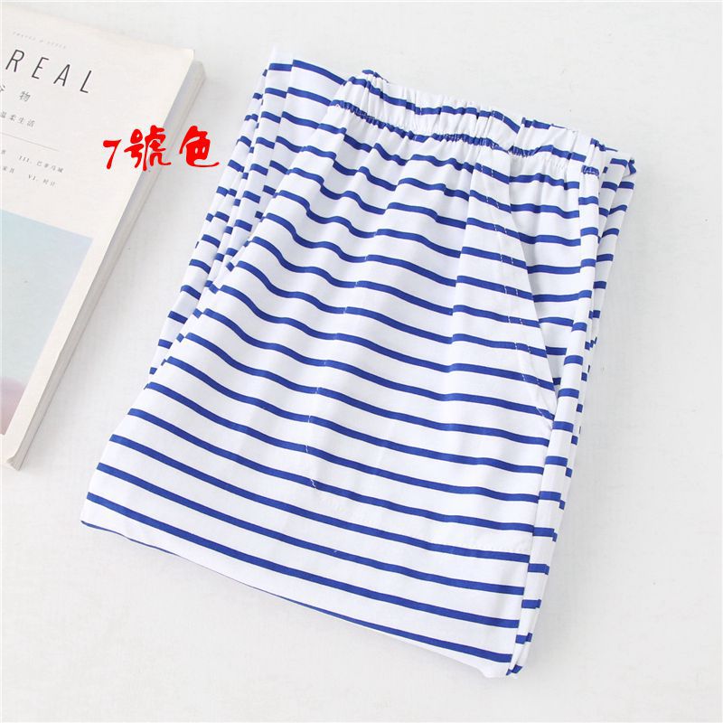 Quần pyjama cotton nữ mùa xuân và mùa thu quần sọc mỏng nhà quần buổi sáng tập yoga quần cotton không thể mua được bóng quần âu nữ