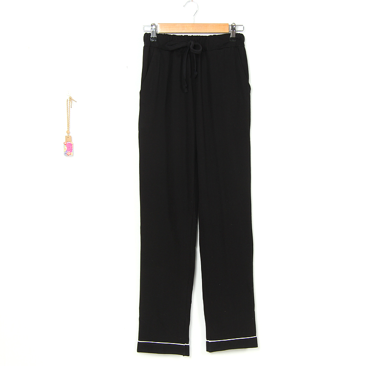 Mùa xuân và ngày thu cotton quần pyjama quần âu quần nữ đan nhà mùa hè kích thước lớn có thể mặc bên ngoài đồ ngủ thể thao quần lửng nam