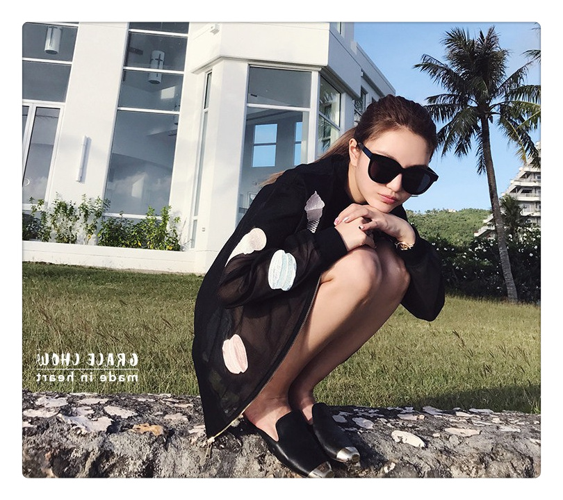 Song Hao Jing ngọt ngào với phiên bản vuông Hàn Quốc mùa hè kính râm phân cực kính râm nữ thủy triều nam Li Yifeng mặt mỏng hộp lớn lyys store