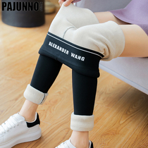 Lamb suede beating underpants woman autumn winter 2022 new thickened outwear plus suede women pants high waist warm pants ultra-thick cotton pants