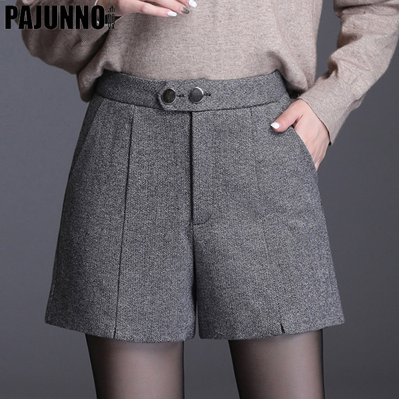 Gross shorts women's spring autumn 2022 new loose fashion 100 hitch boot pants big size high waist display slim shorts