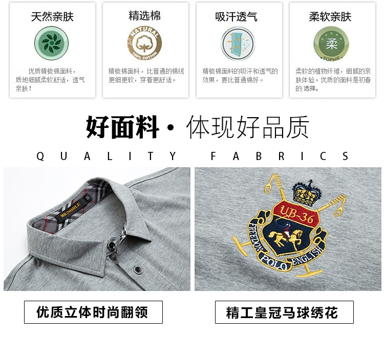 Thương hiệu quần áo nam 2019 hè mới ve áo sơ mi ngắn tay POLO áo sơ mi nửa tay quần áo kinh doanh áo thun cotton giản dị - Polo