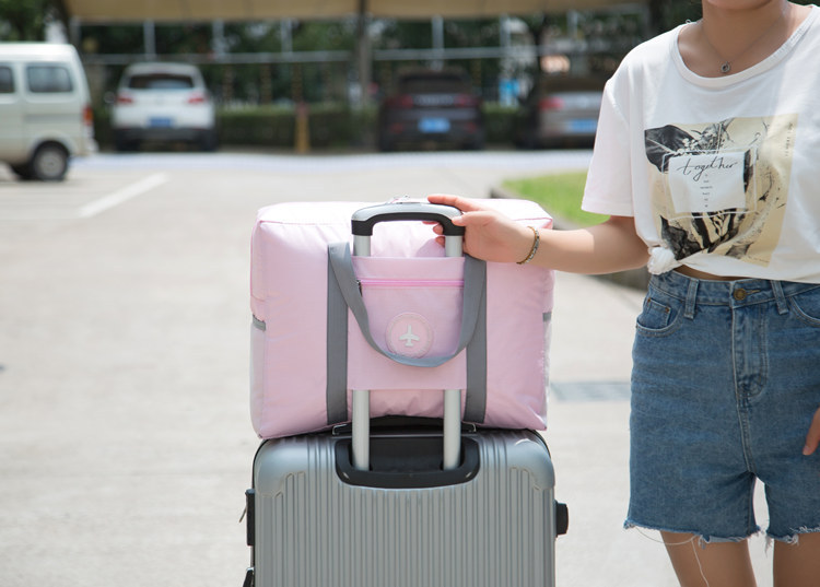 Túi du lịch công suất lớn tay áo túi xách tay vai di động không thấm nước gấp hành lý ngắn di chuyển túi hành lý - Túi du lịch túi du lịch kéo