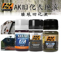 Spanish AK Gundam military model tank rust mud marks aged effect stain wash enamel performance aged liquid
