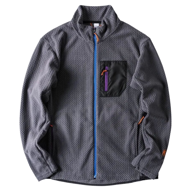 2025 Bajia Patag Cationic Air Fleece R1 Fleece Jacket Full Zip Stand Collar Cardigan 40275 Bata Style