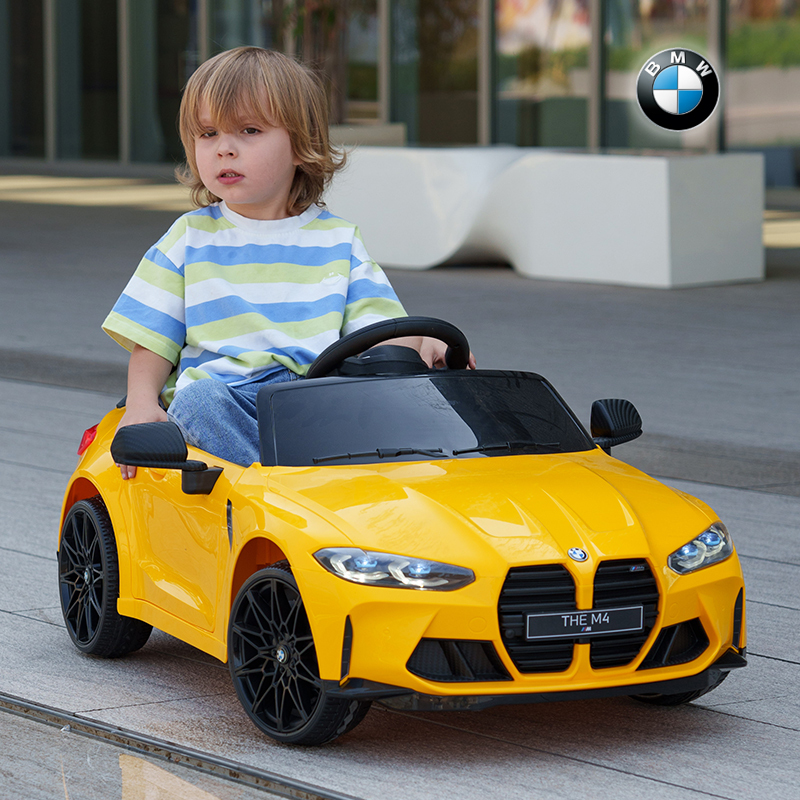 Bmw Children's Electric Car Four-Wheel Remote Control Toy Car That Can Seat Kids, Infants, and Toddlers with a Rocking Feature