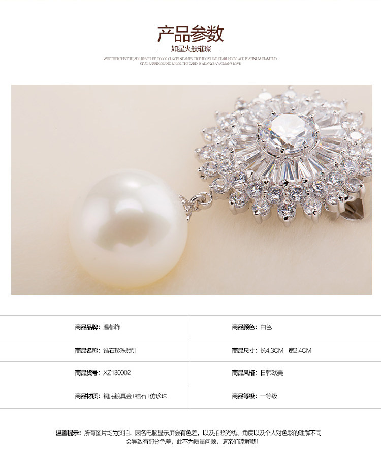 Broche femme en Zircon diamant - Ref 1170813 Image 37