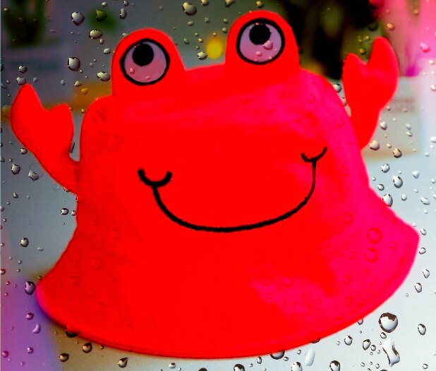 Funny shark crayfish crab hat basin hat fisherman hat children's kindergarten six one props seafood headwear