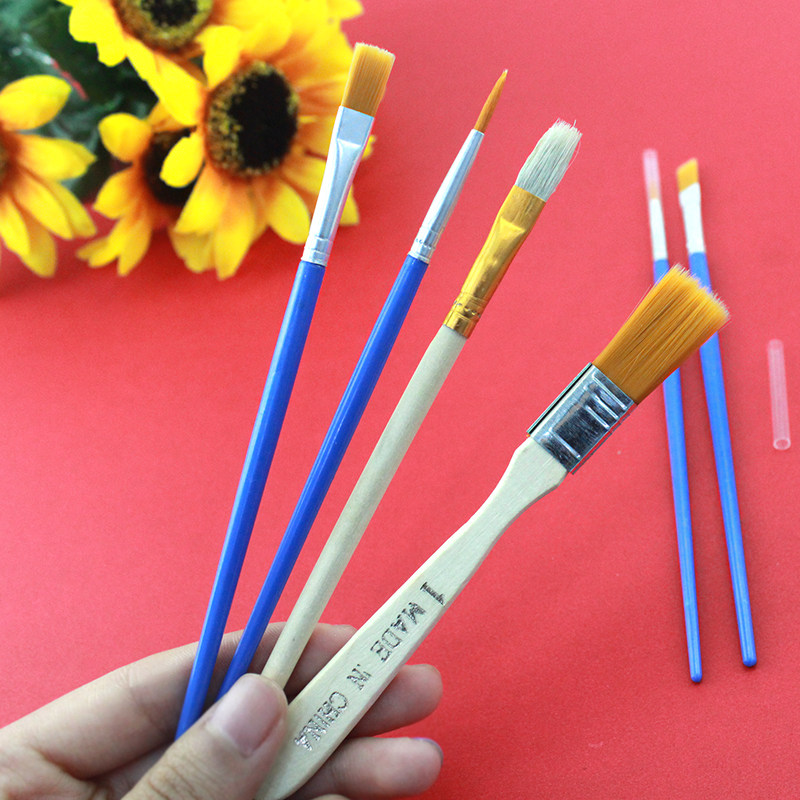 Children's painting special brush tools Graffiti coloring paint Nylon brush Kindergarten DIY painting tools