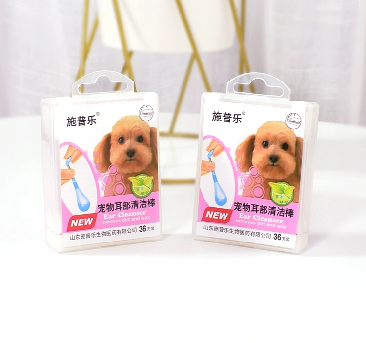 Mèo trắng nhật ký thú cưng tai mèo làm sạch tai trôi tai mèo rửa tai nhỏ tai bông gạc chống tai - Cat / Dog Beauty & Cleaning Supplies