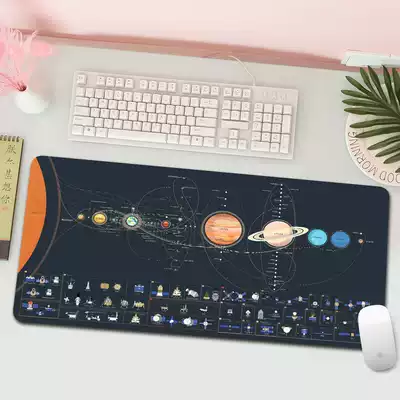 Explore the mystery of the universe planet Mouse pad Oversized lock-edge game mouse pad Computer keyboard Home desk pad