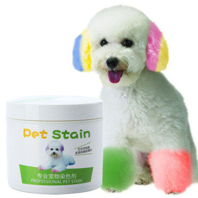 Hair dye baking ointment pet dyeing dog bleaching Bichon Pomeranian cat agent hair dye cream hair dye dog
