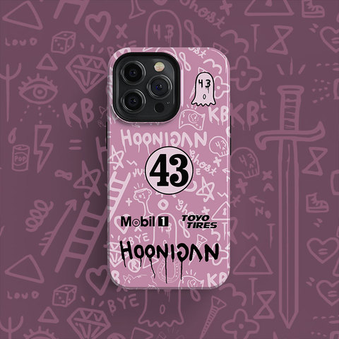 Pink — New Hoonigan 43 Mobil 1 Toyo Tires 14, 13, 12 iPhone Case