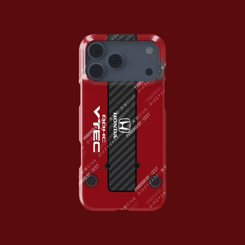 Dizsy Jdm Car Culture Merchandise Full-Cover Phone Case Suitable for Honda H22A Engine Red-Head Engine Vt
