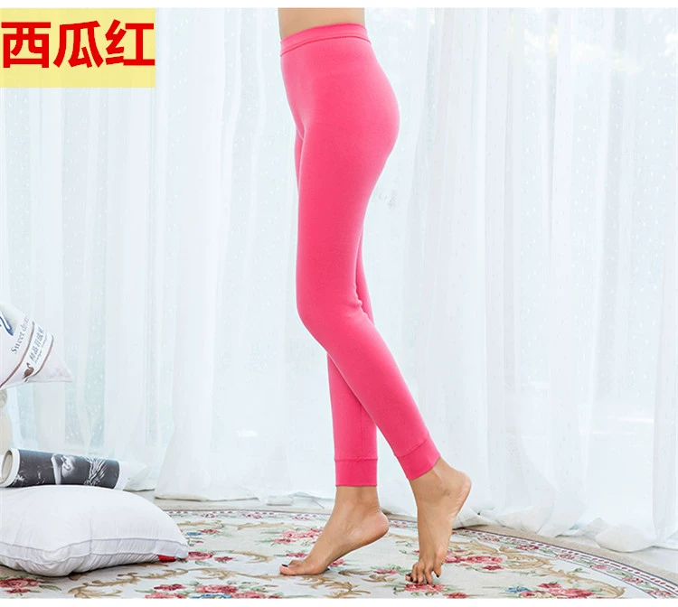 AB chính hãng quần dài nữ cotton dày cotton cao eo trung và già tuổi lỏng lẻo quần lót 100% cotton bán quần áo giữ nhiệt nam nữ