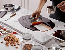 Natural marble chocolate tempering board kneading sheet glove film mat non-stick baking tools