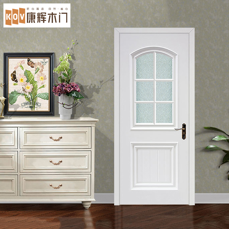 Conglow Solid Wood Composite Custom Wooden Door Indoor Door Bedroom Door Baking Paint Makeup Room Kitchen Ramen Manufacturer Direct