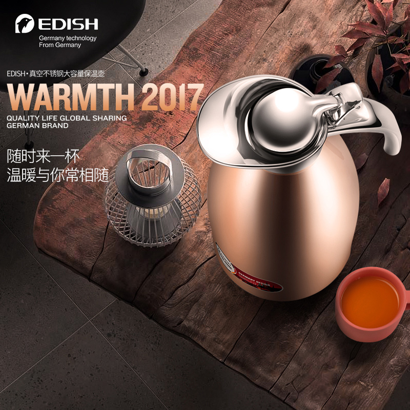 One drop of water thermos thermos thermos thermos thermos thermos thermos thermos thermos thermos thermos household stainless steel 2L large capacity