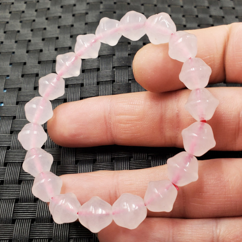 Jade Bracelet, Pink Bell Bracelet, Quartzite Jade Bell Bracelet, Jade Bracelet, Jade Hand String, Hand Jewelry